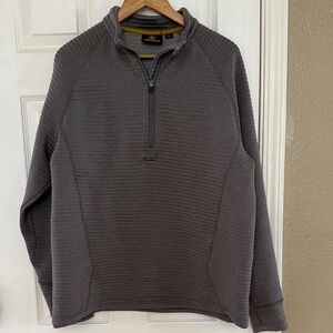 Men's Gray Zip-Up Sweater